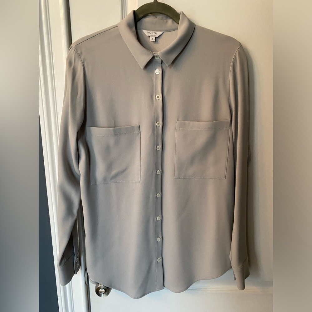 North Blouse Shirt Grey / Gray size US 8